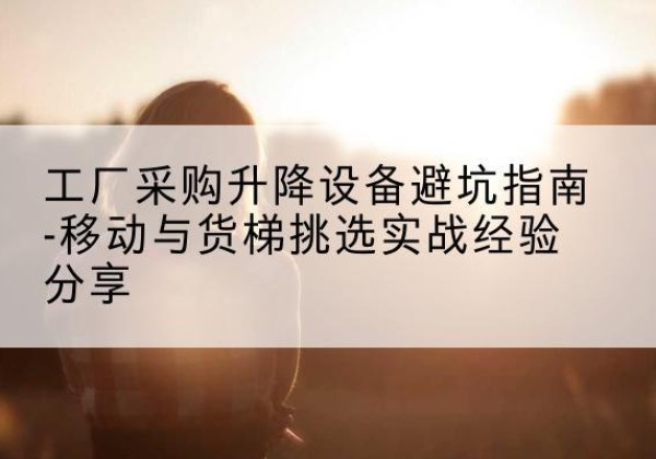 金城江移动式升降机怎么选-工厂采购升降设备避坑指南-移动与货梯挑选实战经验分享